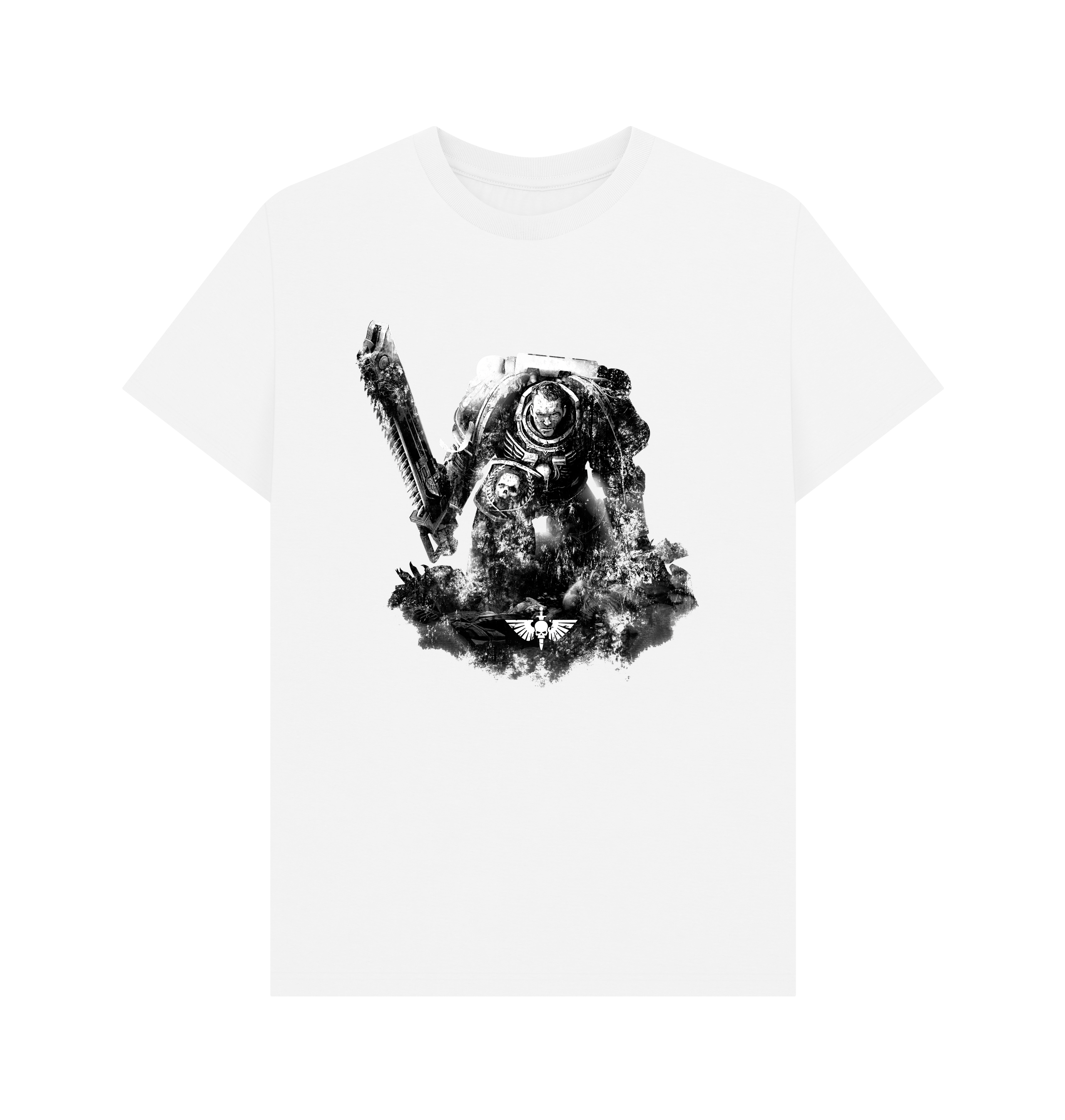 White Warhammer 40,000: Space Marine Titus White T Shirt